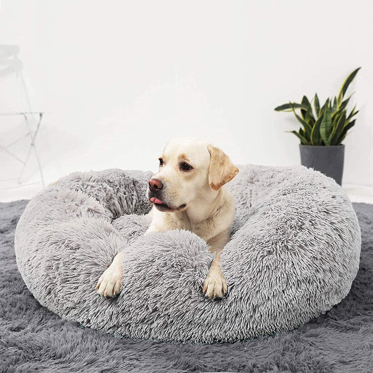 Calming Donut Dog Cuddler, Medium Large Dog Bed, 30&