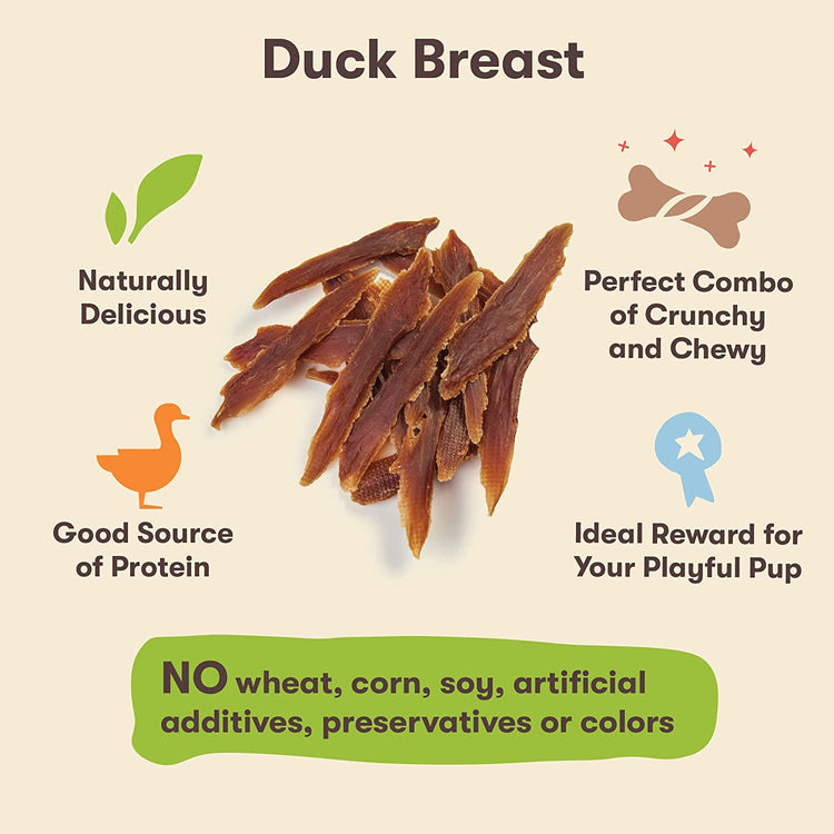 Duck Breast Jerky Dog Treats – 16oz