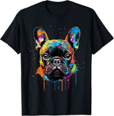Proud to Be a Frenchie Lover Colorful  T-Shirt