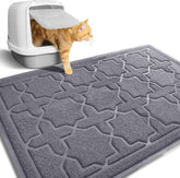 Cat Litter Mat – Large 35"x24", Litter Lock Mesh, Non-Slip (Dark Grey)