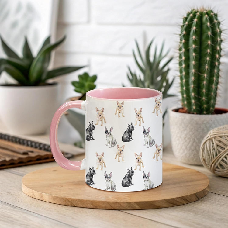 French Bulldog Coffee Mugs - French Bulldog Mug, Frenchie Coffee Teacup, Frenchie Dog Mug, Frenchiedog Gifts for Dog Lovers Women Men, Frenchbulldog Gifts Ceramic Coffeemug 11Oz