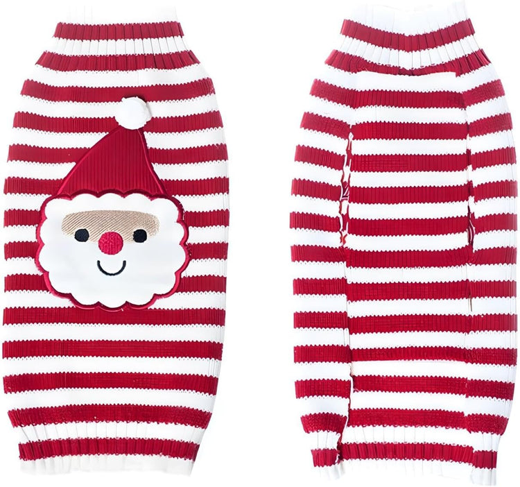 Santa Claus Pet Sweater – Christmas Outfit for Small to Medium Dogs & Cats, X-Large