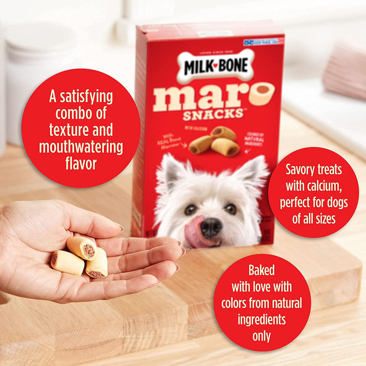 Marosnacks Small Dog Treats with Bone Marrow – 40 oz Resealable Container