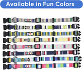 Pet Soft Adjustable Solid Color Nylon Puppy/Dog Collar Personalized Dog Collar Embroidered Customize W Pet Name & Phone Number Small Green/White/Blue