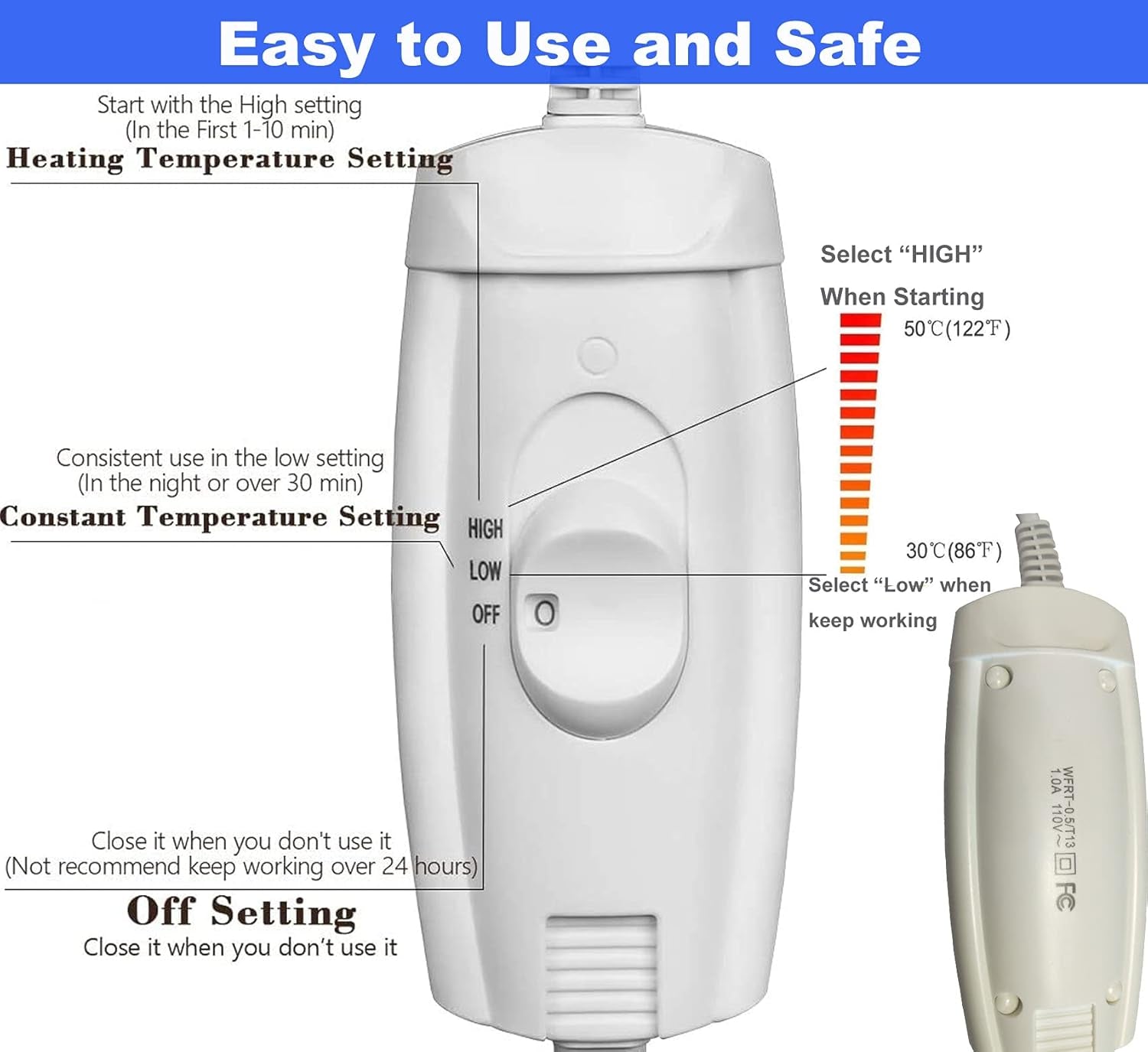 Large Pet Heating Pad – 34"x21" Electric Heated Bed with Washable Cover