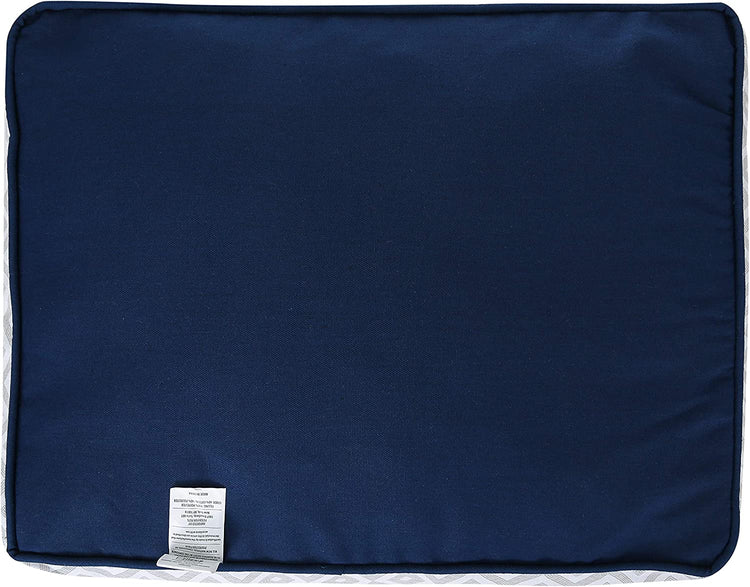 Now House for Pets Grey Diamond Cushion Dog Bed, Small Dog Bed, Machine Washable, Cotton/Poly Blend, 17X22X5 Inches
