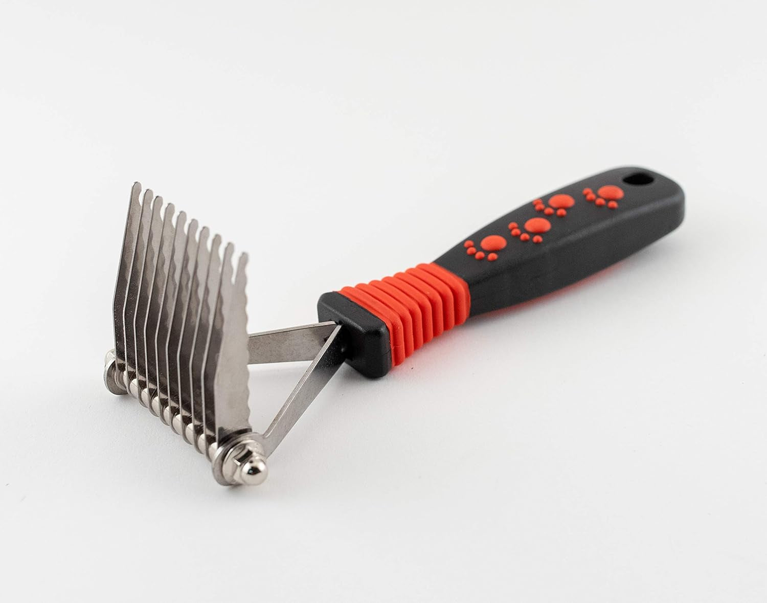 Paw Brothers 10-Blade Dematting Tool for Dog Grooming, Professional Grade, Stainless Steel Blades, Comfort Grip, Gentle on Skin