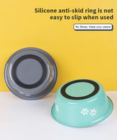 2-Pack Stainless Steel Dog Bowls – Non-Slip, Medium Size (3.6 Cups)