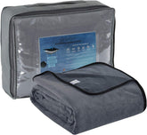 Waterproof 100% Leak Proof Blanket for Baby Adults Pets Dogs Cats, Pee Proof, 3 Layer Protector for Bed, Sofa Couch and Other Furniture, 70"X90", Charcoal | Light Grey, Reversible Lightweight