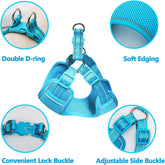 No-Pull Dog Harness & Leash Set – Reflective, Padded Vest (Small/Medium)