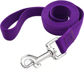 5 FT Strong Dog Leash, Nylon Dog Leashes for Small Medium Large Dogs Purple