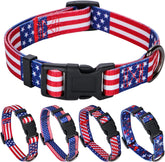 American Flag Dog Collar Independence Day Fourth of July the Great America Dog Collars Small