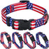 American Flag Dog Collar Independence Day Fourth of July the Great America Dog Collars Small