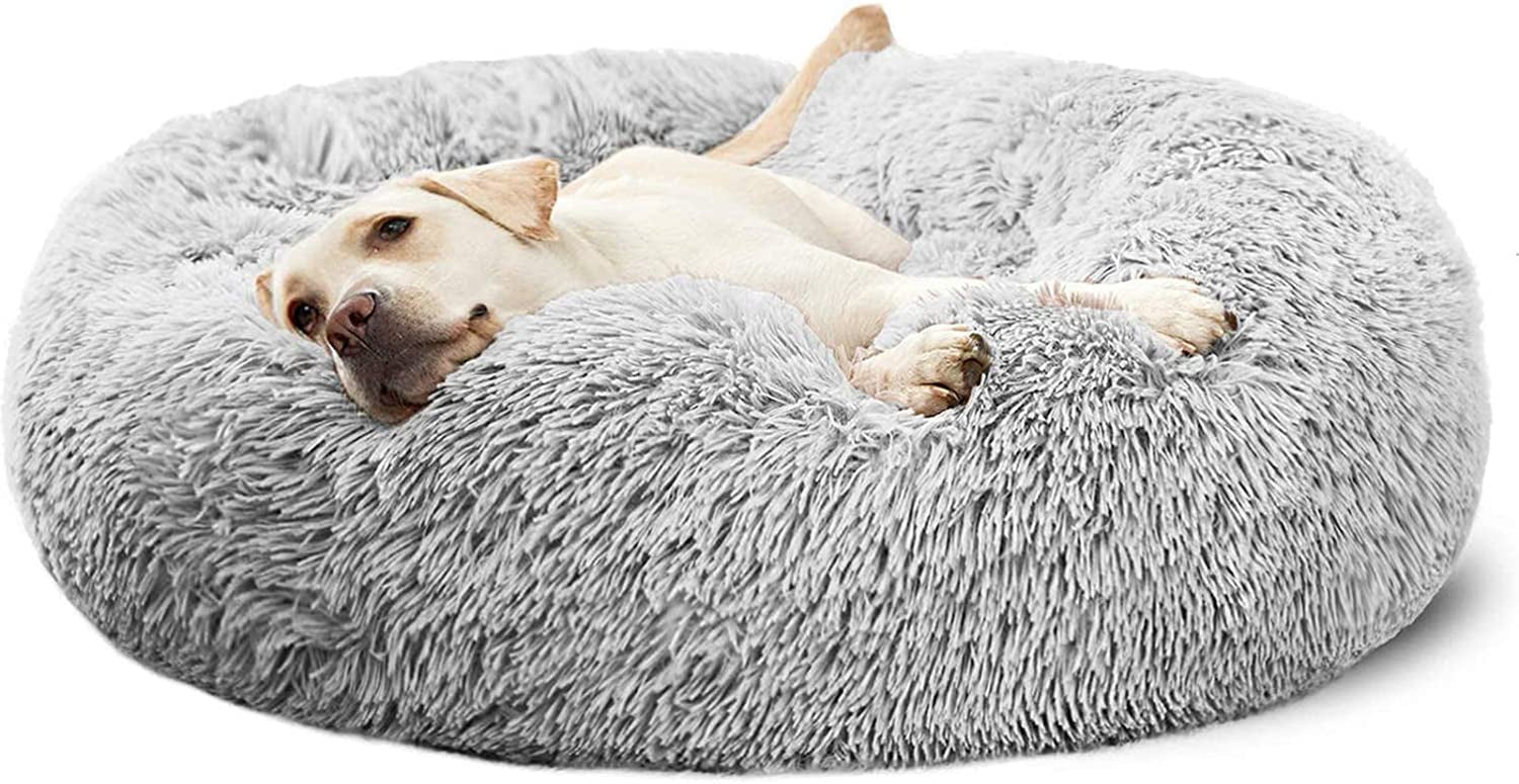 Calming Donut Dog Cuddler, Medium Large Dog Bed, 30&