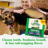 Original Large Dental Dog Treats – 54 oz Pack, 34 Treats for Teeth Cleaning & Fresh Breath