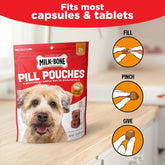Pill Pouches with Real Chicken – Dog Treats, 6 oz Bag (Pack of 5)