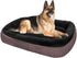 Dog Bed for Medium Dogs/Large/Small, Washable Rectangle Pet Bed Thickened Enough with Soft Coral Fleece and Non-Slip Bottom