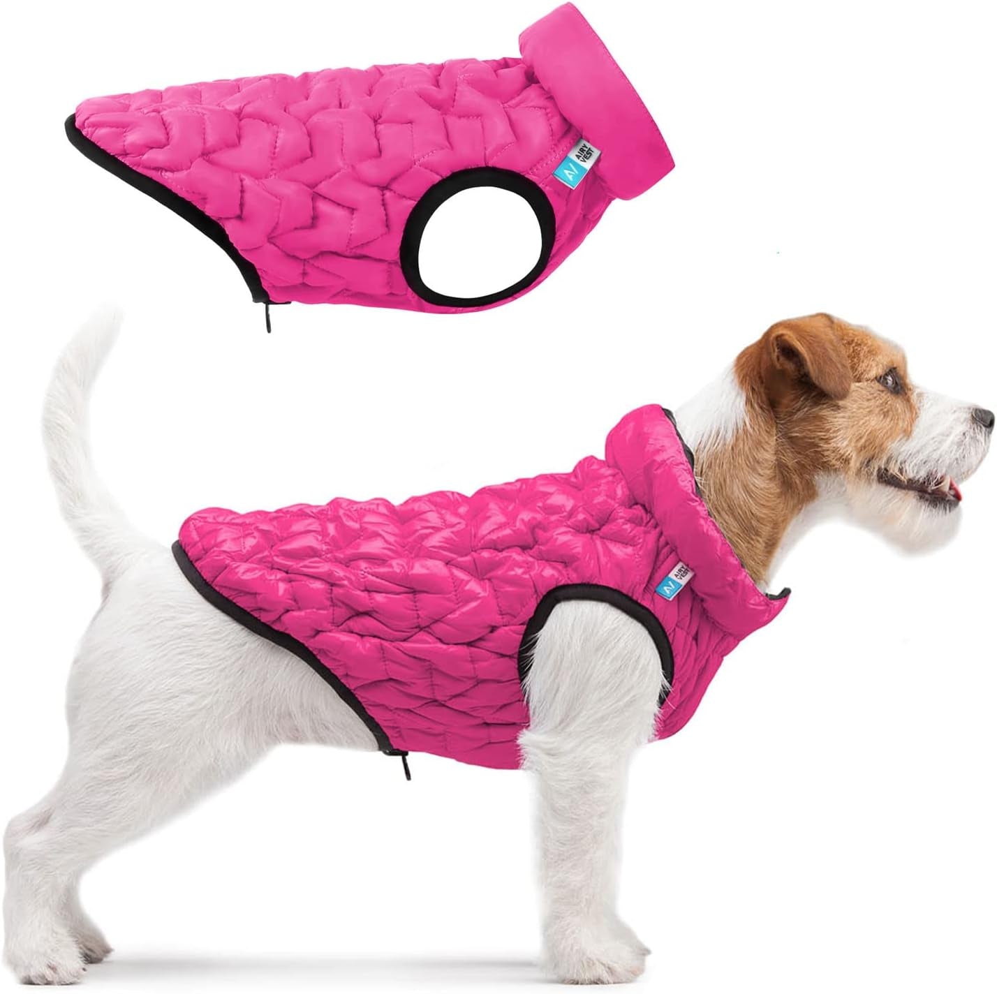Dog Winter Coat UNI - Lightweight Reversible Warm Dog Jacket - Water Resistant Windproof Jacket - Dog Coats for Medium Dogs, Small & Large Dogs Vest L