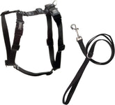Pet Products No-Pull Balance Harness and Loose Leash Walking Set Dogs, Made in the USA, Black, X-Small