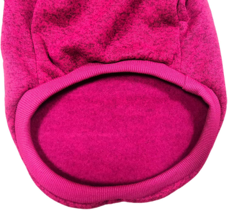 Small Dog Sweater Warm Winter Puppy Pet Coat Soft Sweater Clothes for Small Dogs Outfit (XS, Wine Red)