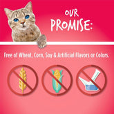 Cat Crunchy Treats for Cats – Healthy Low Calorie Packed with Protein – No Wheat, Corn or Soy – Made with Real Salmon with Cranberry – 2.5 Ounces