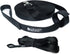Long Trainer - 1 Inch Nylon Long Dog Training Leash with Storage Strap (50 Ft, Black)
