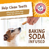 Faux-Hide Dog Dental Treat Twists in Chicken Flavor, 75 Pcs Value Bucket | Rawhide Free Dog Chews Dental Treats Baking Soda Dog Treats for Plaque and Tartar Control