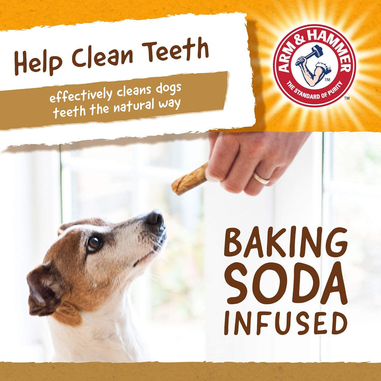 Faux-Hide Dog Dental Treat Twists in Chicken Flavor, 75 Pcs Value Bucket | Rawhide Free Dog Chews Dental Treats Baking Soda Dog Treats for Plaque and Tartar Control