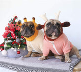 French Bulldog Frenchie Clothes Hoodies for Dogs Pug English Boston Terrier Bully Pitbull Corgi Sweatshirt Sweater Clothing - Khaki/Xlarge