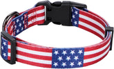 American Flag Dog Collar Independence Day Fourth of July the Great America Dog Collars Small
