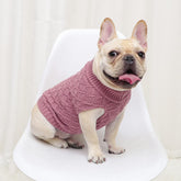 Knitted Braid Turtleneck Sweater Knitwear Warm Outerwear for Dogs & Cats