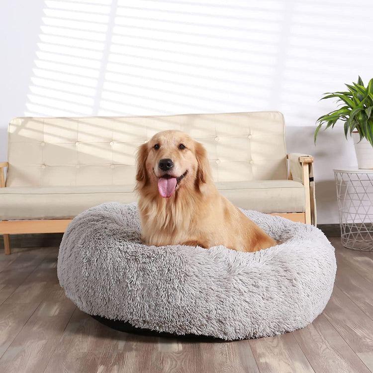 Calming Donut Dog Cuddler, Medium Large Dog Bed, 30&