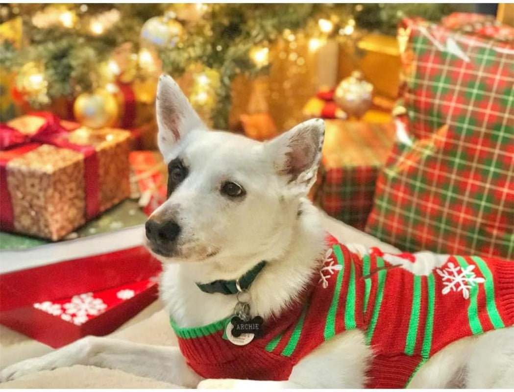 Dog Snow Sweaters Snowman Sweaters Xmas Dog Holiday Sweaters New Year Christmas Sweater Pet Clothes for Small Dog and Cat(Snowman,Xl)