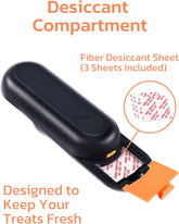 2-in-1 Dog Training Clicker & Treat Dispenser – Black, Durable & Easy Clean