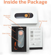 2-in-1 Dog Training Clicker & Treat Dispenser – Black, Durable & Easy Clean