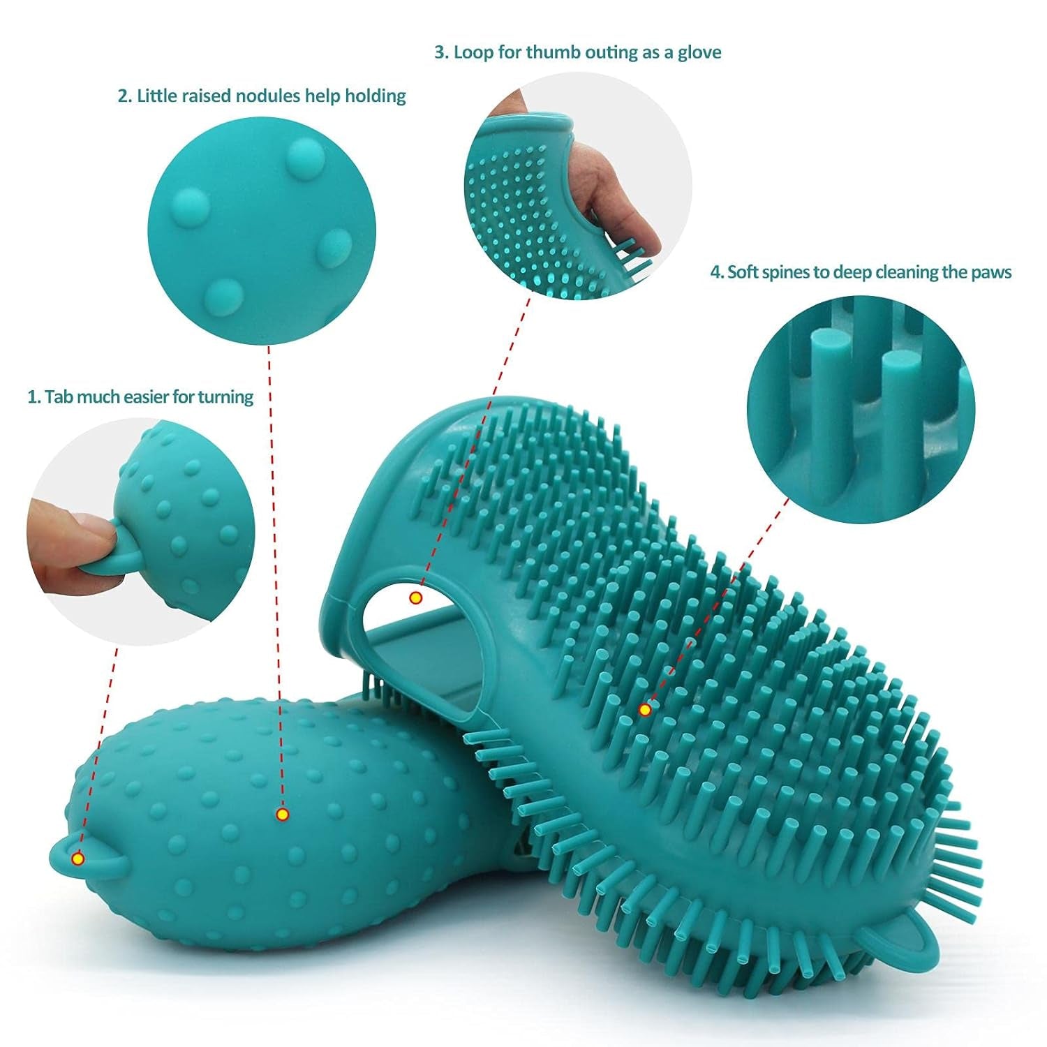 Portable Silicone Paw Cleaner and Scrubber for Large and Medium Breed Dogs - Muddy Paw Cleaning Cup