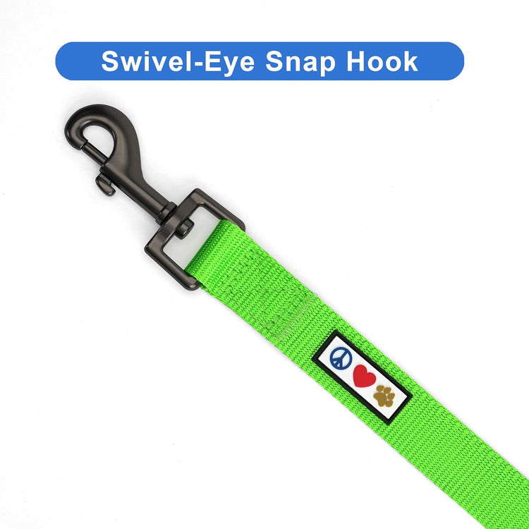 6 FT Solid Color Leash Puppy Leash Dog Leash Comfortable Handle Dog Training Leash 6 Ft Dog Leash Medium Dog Leash/Large Dog Leash Green Dog Leash