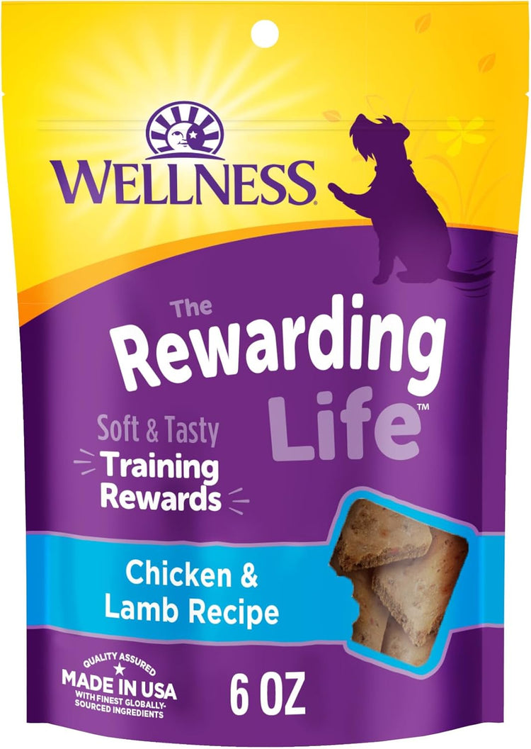 Rewarding Life Dog Training Treats – Grain-Free, Soft Chicken & Lamb Recipe, 6 oz Bag