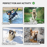 Waterproof Dog Collar - Silicone, Plastic Collar, Odor-Resistant, Easy to Clean, for Large, Medium, Small Dogs - Adjustable Collar with Breakaway Buckle (Neck Fit 10"-13", Mint Green)