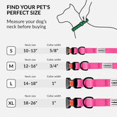 Waterproof Dog Collar - Silicone, Plastic Collar, Odor-Resistant, Easy to Clean, for Large, Medium, Small Dogs - Adjustable Collar with Breakaway Buckle (Neck Fit 12"-16", Pink)