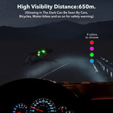 Light up Dog Harness - USB Rechargeable LED Dog Harness with Reflective Strips, Comfortable Adjustable Sizes (Green, Medium)