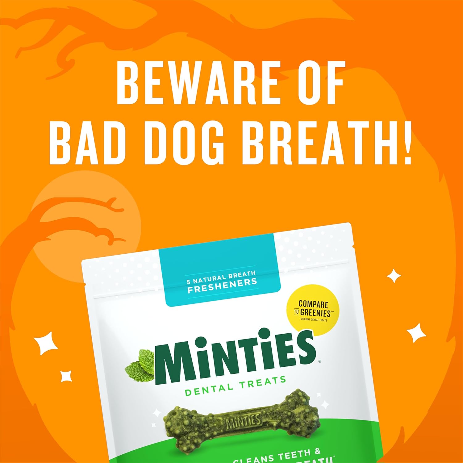 Dental Chews for Medium Dogs (25–50 lbs) – Mint Flavor, 20 Ct