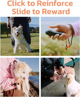 2-in-1 Dog Training Clicker & Treat Dispenser – Black, Durable & Easy Clean