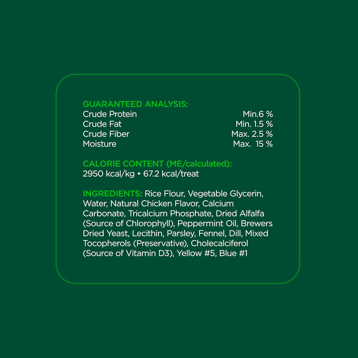 Dental Chews for Medium Dogs (25–50 lbs) – Mint Flavor, 20 Ct