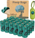 Dog Poop Bag Rolls - 540 Count Dog Waste Bags with Dispenser, Extra Thick Strong Leak Proof Poop Bags for Dogs Doggy | Scented Dark Green