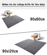 Cat Litter Mat – Large 35"x24", Litter Lock Mesh, Non-Slip (Dark Grey)