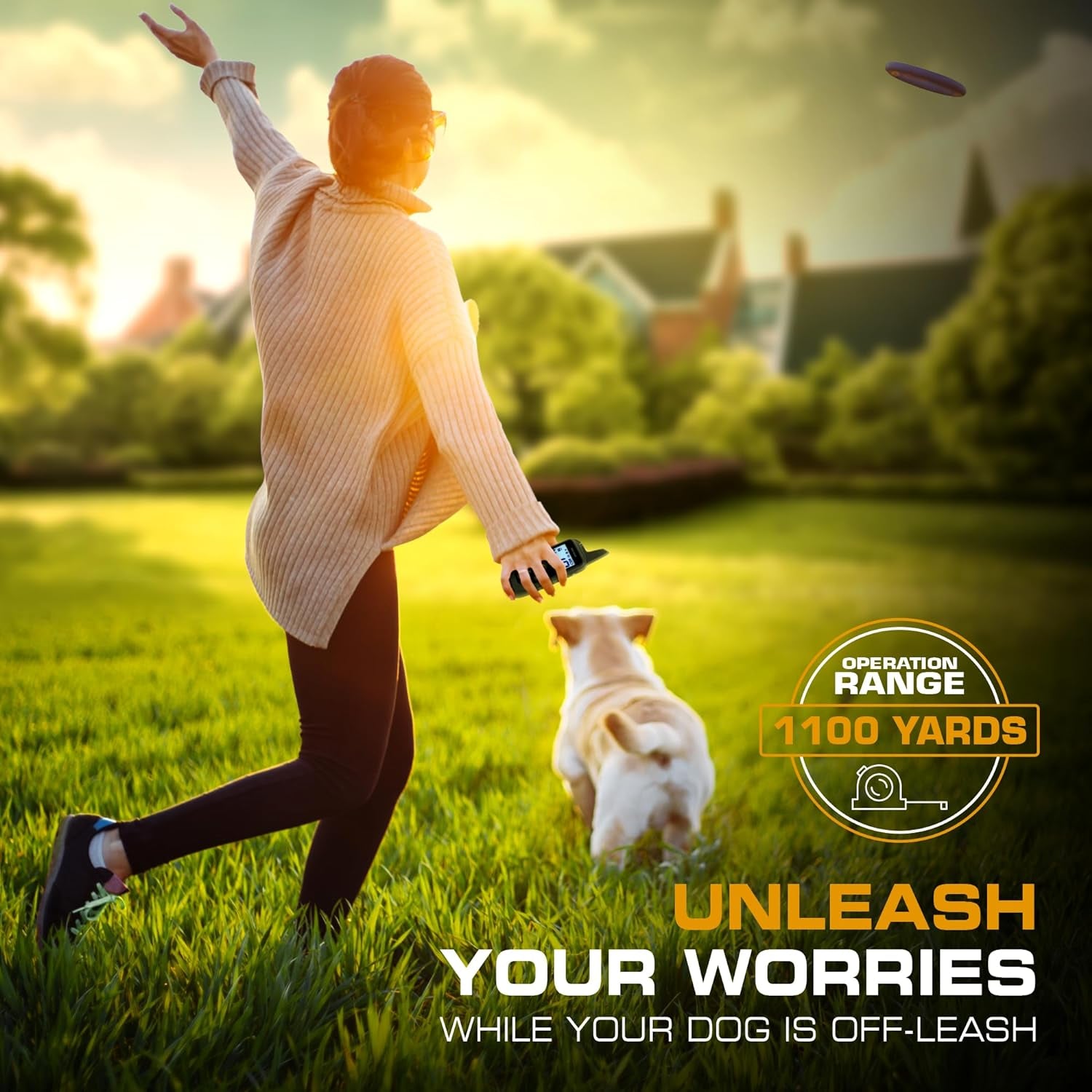 Dog Training Collar [2026 Edition] 123 Levels Dog Training Collar with Remote 1100Yd Range E Collar for Dogs Training 100% Waterproof Rechargeable, Manual Bark Collar for Large Dog