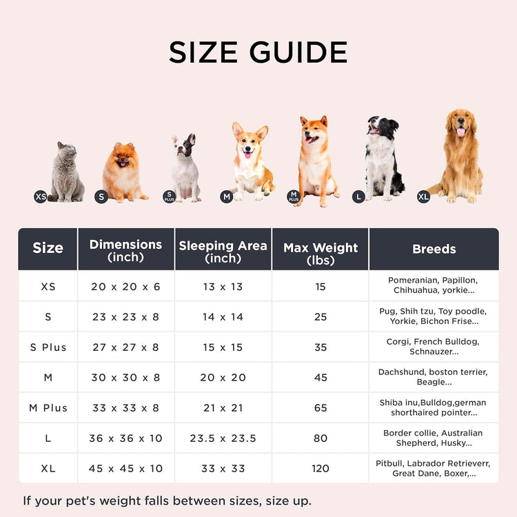 Calming Plush Cat Bed – Small 20” Round Washable Pet Bed with Anti-Slip, Camel Color