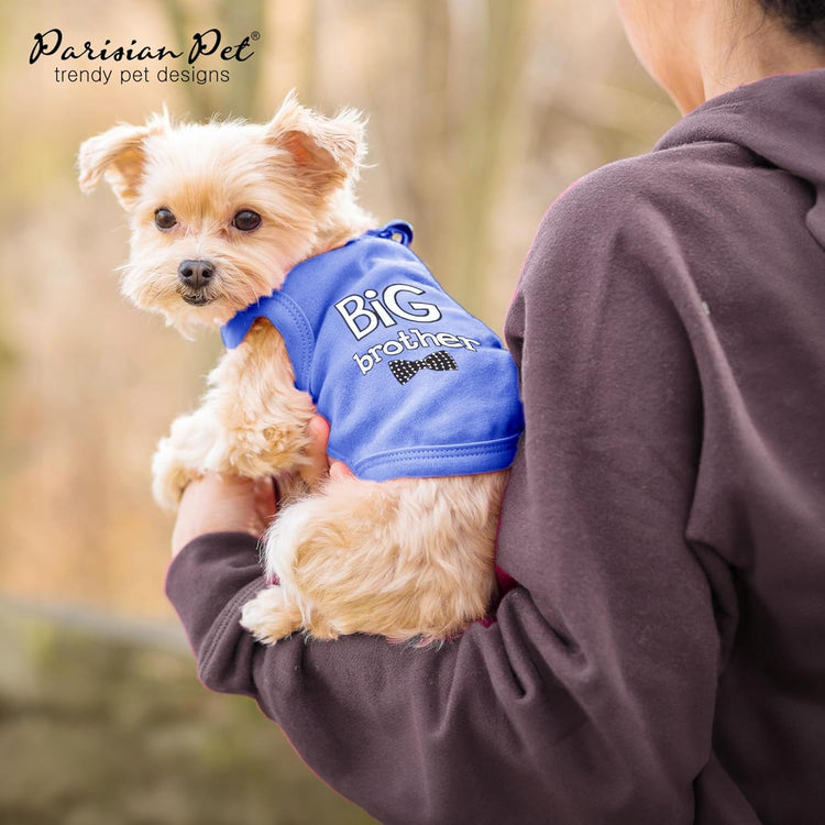 Dog T-Shirt with Embroidered &