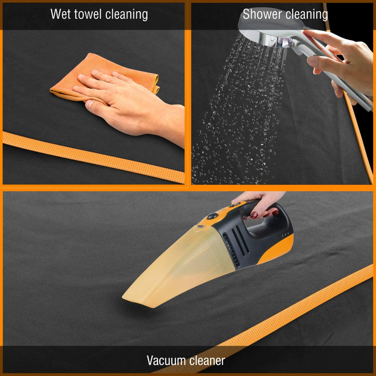 Dog Car Seat Cover – Waterproof Backseat Protector & Convertible Hammock for SUVs, Trucks & Cars, XL, Orange